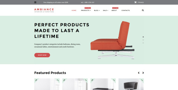 атмосфера shopify тема