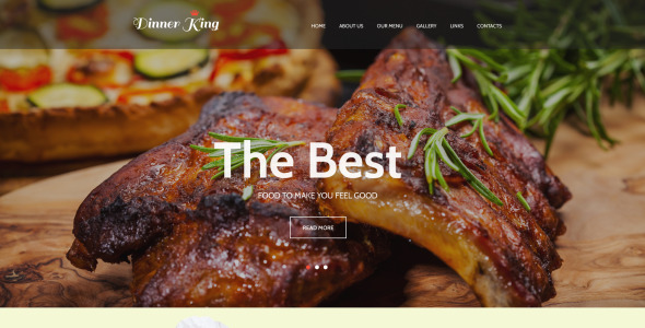 адаптивный шаблон сайта кафе и ресторана