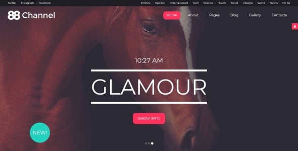 88 канальный шаблон joomla