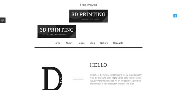 3d печать шаблона joomla 3d печать шаблона joomla