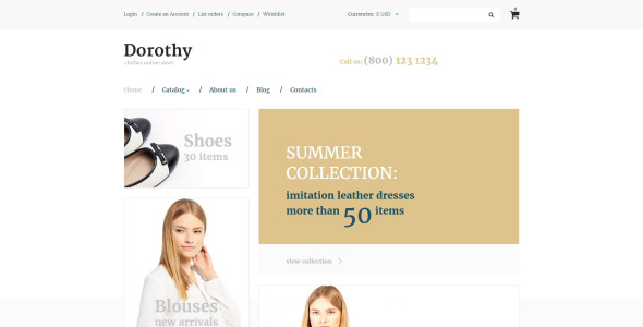 шаблон dorothy virtuemart