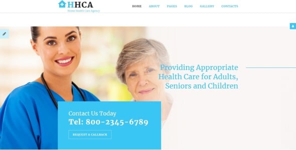 home health care agency joomla шаблон