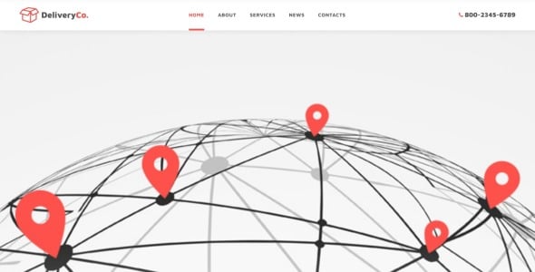 шаблон сайта международной доставки