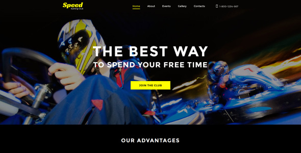 адаптивный шаблон сайта для картинга