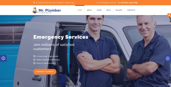 шаблон mr. plumber joomla