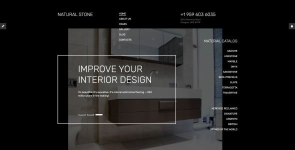 шаблон joomla для пола из натурального камня