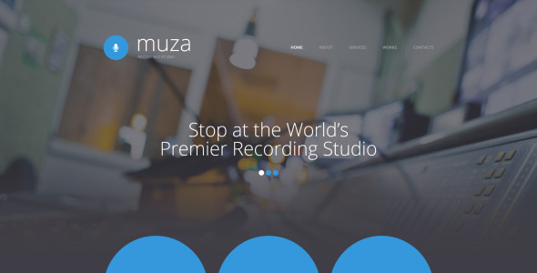 адаптивный шаблон сайта студии звукозаписи