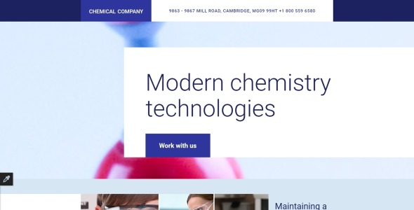 science lab отзывчивый шаблон целевой страницы