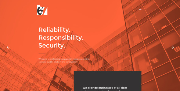 шесть шаблонов веб-сайтов