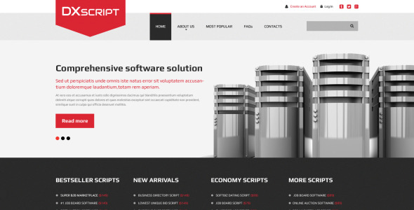 программный адаптивный шаблон сайта