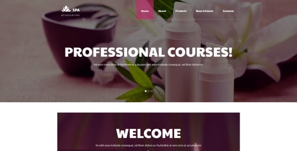 спа аксессуары отзывчивый шаблон сайта