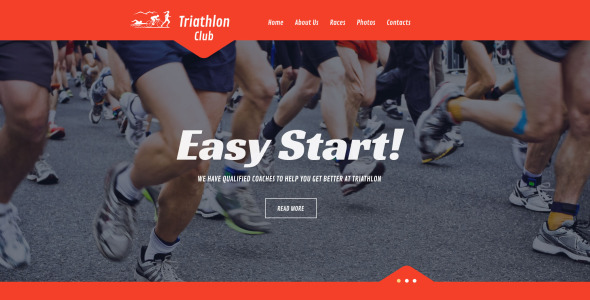 спортивный адаптивный шаблон сайта