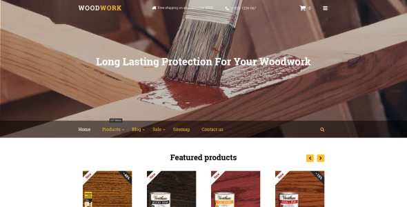 тема woodwork shopify