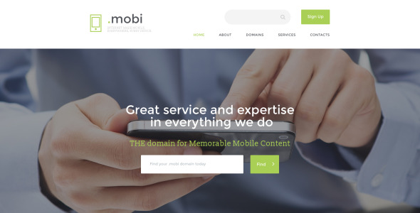 шаблон сайта dot mobi
