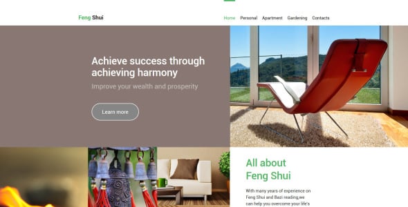 шаблон сайта фэн-шуй