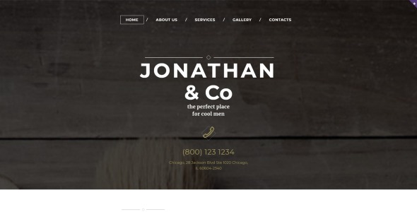 отзывчивый шаблон сайта парикмахерской