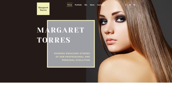 шаблон сайта маргарет Торрес