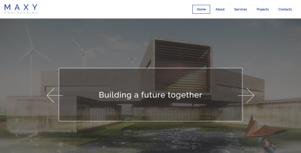 шаблон сайта maxy