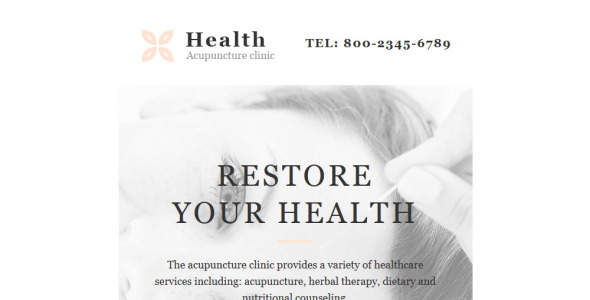 медицинский отзывчивый шаблон информационного бюллетеня