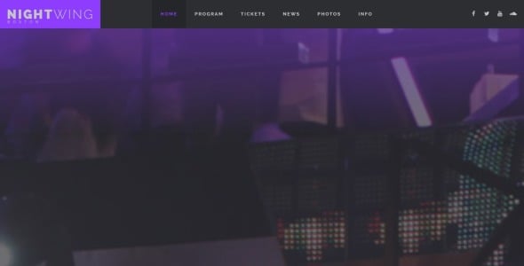 адаптивный шаблон сайта ночного клуба