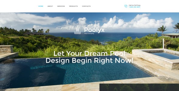 шаблон сайта poolix