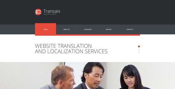 адаптивный шаблон сайта бюро переводов