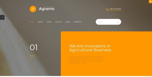 сельское хозяйство отзывчивый шаблон joomla