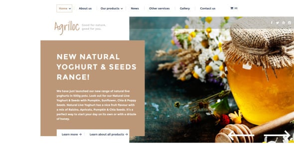 шаблон сайта agrilloc