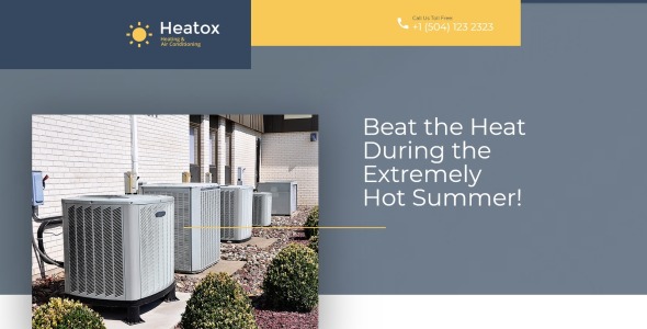 адаптивный шаблон целевой страницы для кондиционирования воздуха