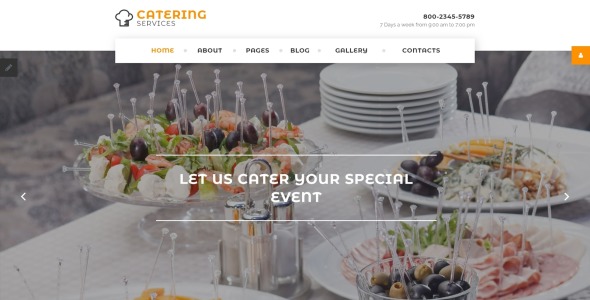 кейтеринговые услуги шаблон joomla