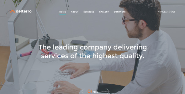 шаблон сайта delterro