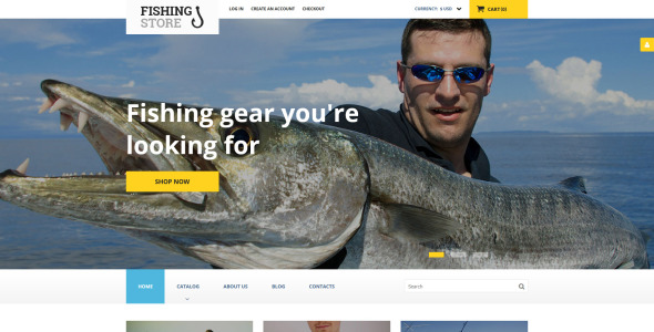 шаблон fishing virtuemart