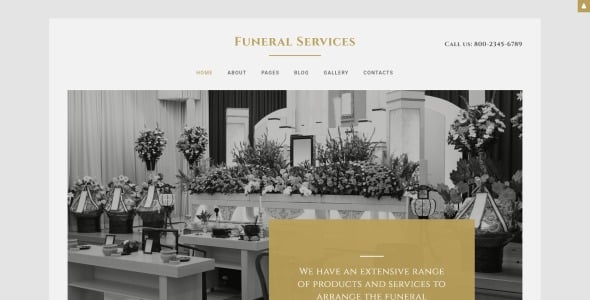 ритуальные услуги шаблон joomla