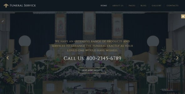 ритуальные услуги отзывчивый шаблон joomla
