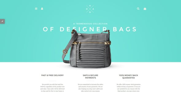 сумочка бутик shopify тема