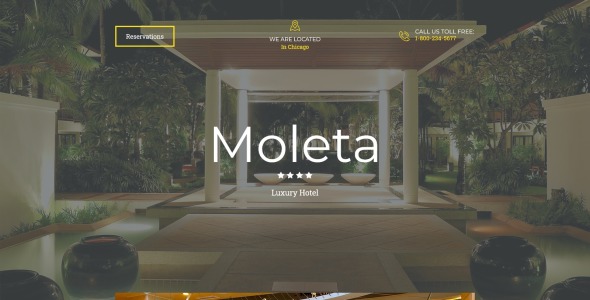 адаптивный шаблон целевой страницы отелей