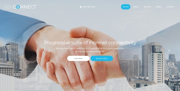 адаптивный шаблон сайта isp