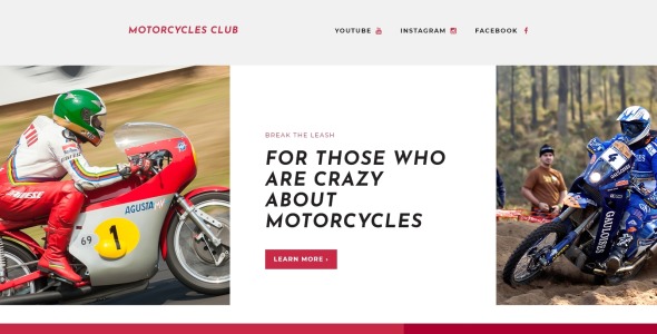 адаптивный шаблон целевой страницы для автоспорта