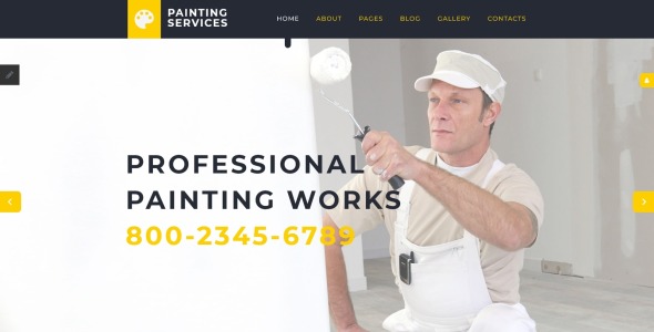 услуги покраски шаблона joomla