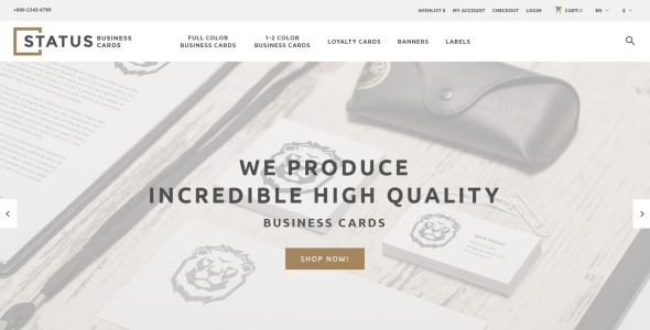 статус шаблона opencart