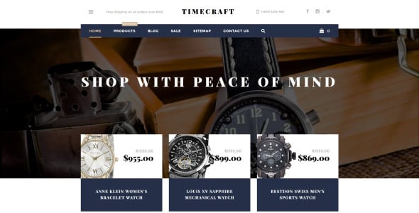 тема time craft shopify