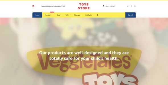 магазин игрушек shopify тема