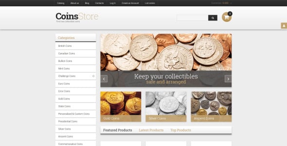 антикварный магазин virtuemart шаблон