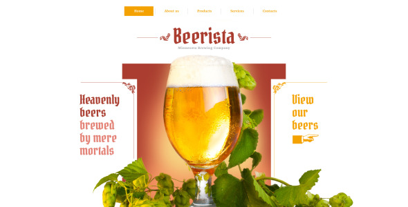 шаблон сайта beerista