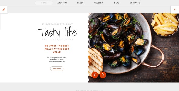 отзывчивый шаблон joomla для кафе и ресторанов