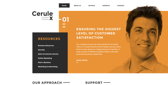 шаблон сайта cerulex