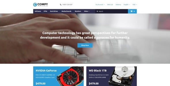 шаблон compy opencart