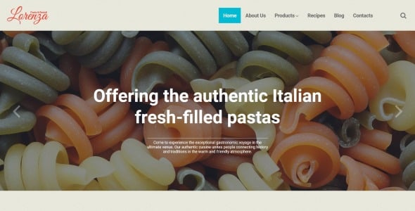 итальянский ресторан отзывчивая тема wordpress