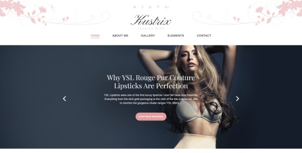 мода блог журнал wordpress тема