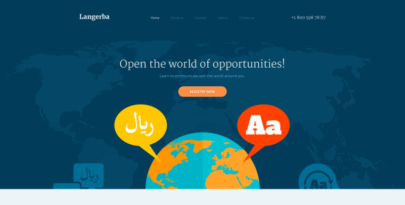 шаблон сайта langerba